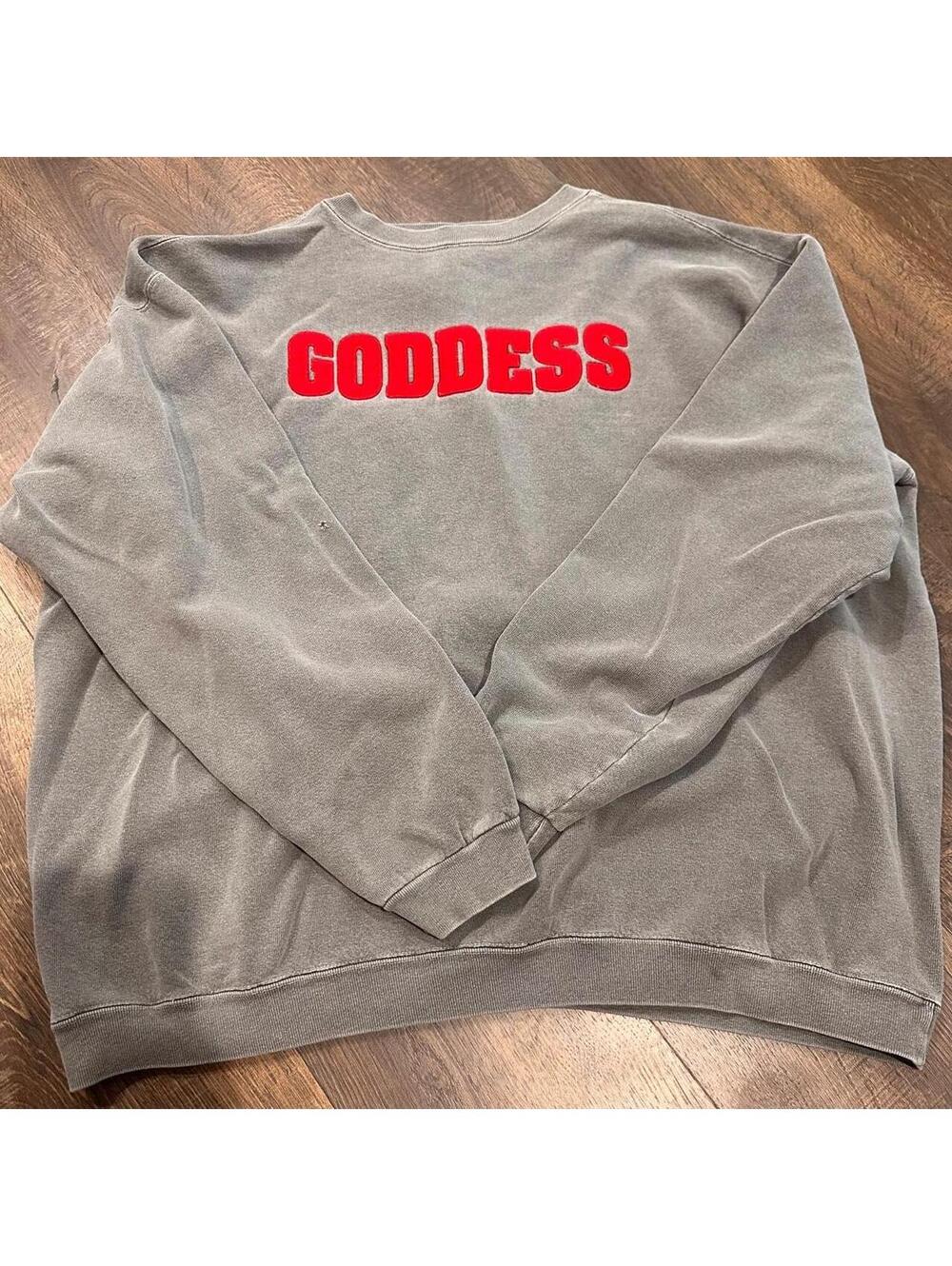 Women's Grey and Brown Sweatshirt